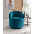 thumbnail image 2 of ARCTICSCORPION Modern Velvet Upholstered Swivel Accent Chair with Metal Base and Padded Cushion, 2 of 7