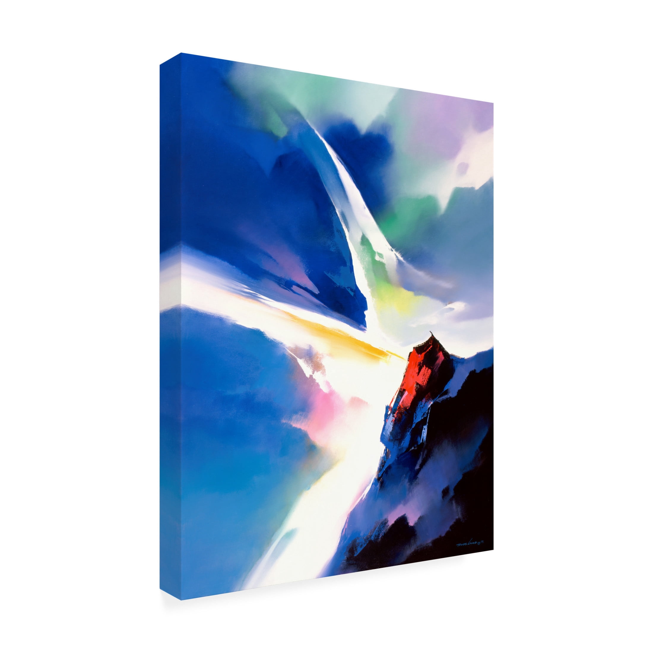 Canvas Wall Art - Thomas Leung 'Convergence' Wall Art for Living Room, Bedroom, or Office Décor by Trademark Fine Art - 18 x 24 Inches