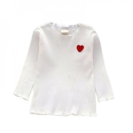 

SweetCandy Autumn Winter Baby Girl Thickening T-shirt Clothing Children Long Sleeve T-Shirts Tees Tops Warm for Kids