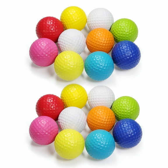 BESTSKY 20Pcs Golf Balls Vibrant Color High Rebound Strong Stability Lightweight Long Lasting Indoor Outdoor Practice Golf Balls