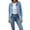 lightblue, variant on PENGXIANG Women‘s Denim Jackets Oversize Long Sleeve Solid Color Basic Button Down Jean Jacket Coat with Pockets Pink S