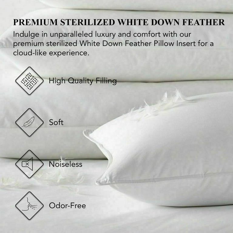 16x16 feather pillow insert sale