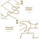 thumbnail image 3 of Hytrove 4Ud Estructura De Hierro Dorado Para Plantas Trepadoras En Macetas Y Jardín Decorativo, 3 of 7