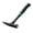 Large pointed toe-Black and green hand, variant on Multifunctional Professional Camping Hammer Hand Tool Carbon Steel Geological Hammer Integrated Forging