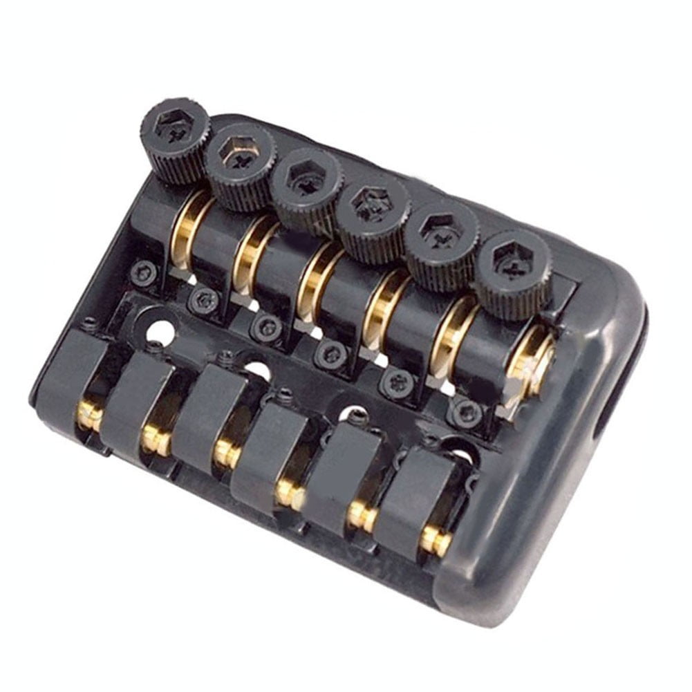 6String Fixed Bridge Saddle Headless Electric Guitar Bridge Tailpiece With Parts