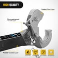 thumbnail image 4 of Nilight 10-TON Pintle Hitch for 2-Inch Receiver Hook Military Receiver 20000LBS,Fits 2-1/2 in Lunette Ring, Gloss Black Powder Coat, 4 of 9