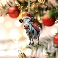 Yyeselk Christmas Cow Ornaments Hanging Christmas Cow Decorations Cute