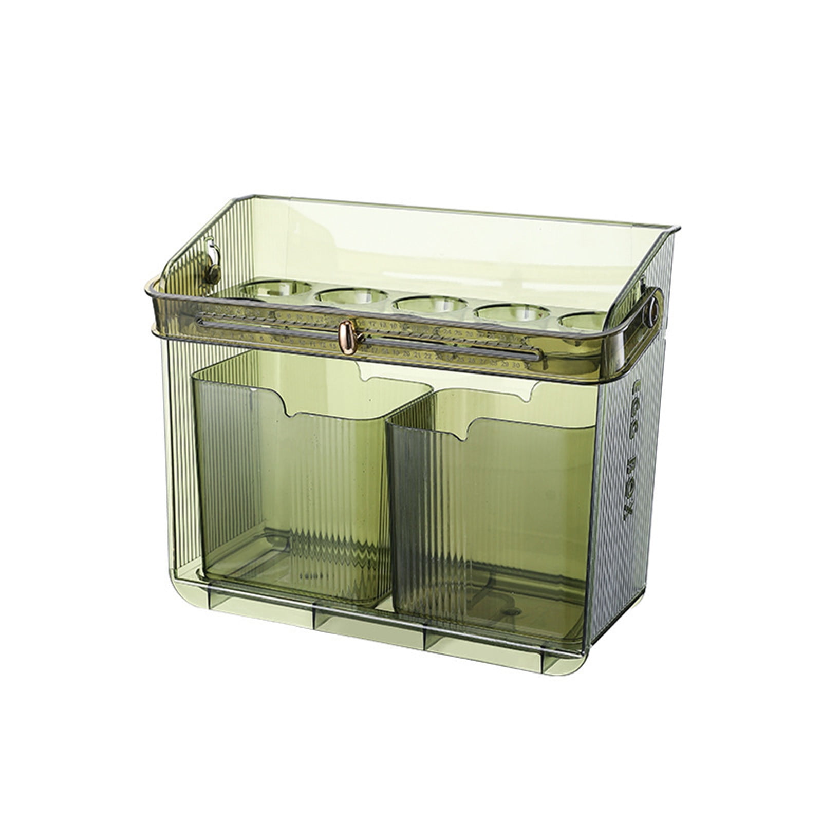 Refrigerator Door Egg Container,Multi Layer Egg Holder Rack,With Handle Storage Organizer,Stackable Anti Break Egg Tray,Fridge Countertop Organizer Box,Space Saving Fresh Keeper