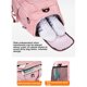 thumbnail image 4 of Qarigey Bolsa de gimnasio para Fitness, bolsa de almacenamiento portátil para deportes al aire libre, bolsillos con cremallera, Bolsas de mensajero y de hombro Rosado, 4 of 6