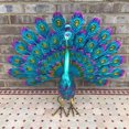 thumbnail image 3 of Esculturas Pavo Real Esculturas Arte Hierro Impermeables para Patio Interior Al Aire Libre, 3 of 6