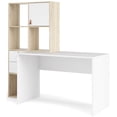 thumbnail image 3 of Winston 1 Door, 2 Drawer, 4 Shelf Desk, White/Oak Structure, 3 of 14