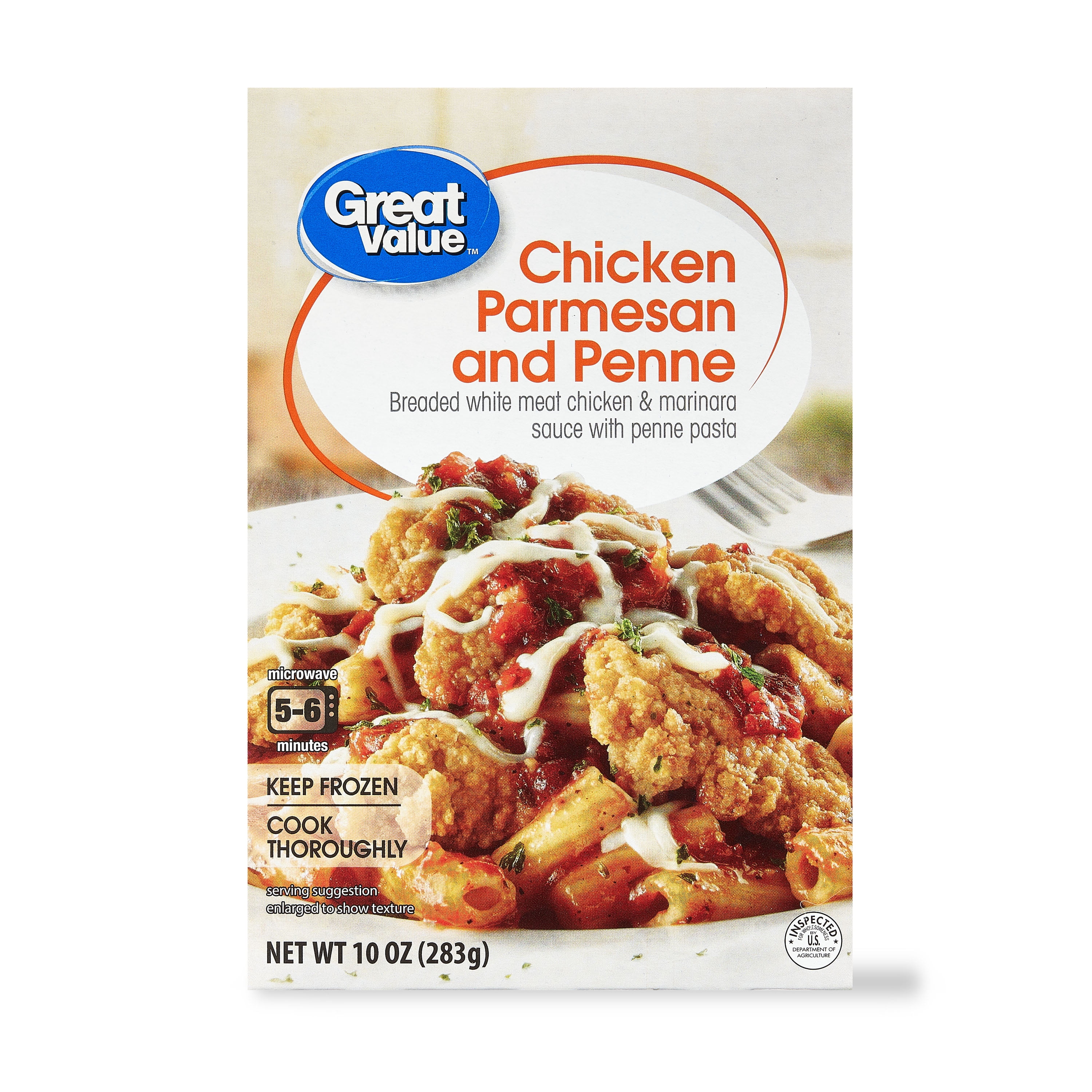Great Value Chicken Parmesan and Penne, 10 oz