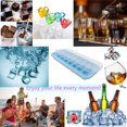 thumbnail image 1 of 2PCS Ice Grid 24 Cubes Silicone Ice Tray Silicone Ice Cubes Tray For Freezer Jelly Cubes Tray（2pc） Blue, 1 of 6