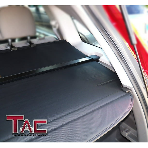 TAC Cargo Cover Custom Fit 20132017 Toyota RAV4 Black Retractable Waterproof Rear Trunk Cargo