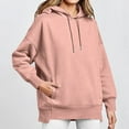 thumbnail image 2 of MeetoTime Sweat à Capuche pour Femmes Automne Léger en Polaire Manches Longues Surdimensionné, 2 of 8
