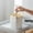 White#2, variant on Plastic Desktop Trash Can with Press-Top Lid | Compact Waste Bin for Home Office Kitchen | Wall-Mountable | Odor-Sealing | 17x13.3x13.3 cm | Gray Green White | 1 Pack