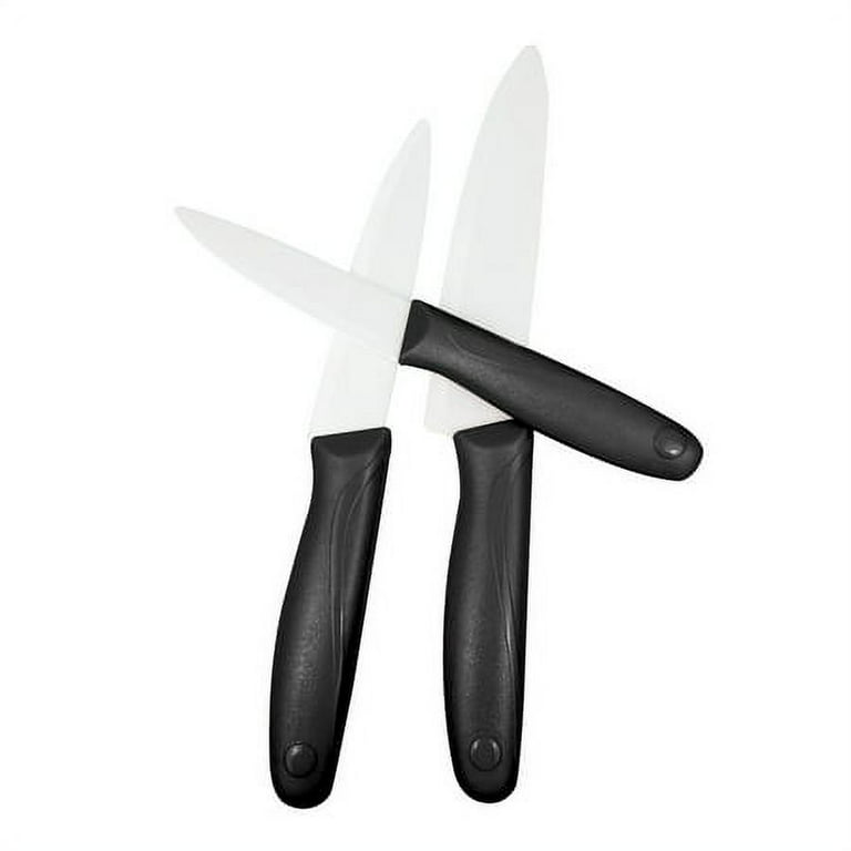 Table Knife Set 4/6/8Pcs Black Matte Comfort Handle Paring Knives