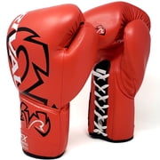 Rival Boxing RFX-Guerrero HDEF Lace-Up Sparring Gloves - 12 oz. - Red