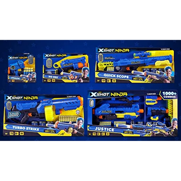 XShot Ninja No Rez Foam Dart Blaster (8 Darts, 1 Dog-Tag) Limited