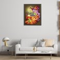 thumbnail image 3 of 5D DIY Taladro Parcial AB Diamante Pintura Calabaza Bruja 45x55cm, 3 of 9