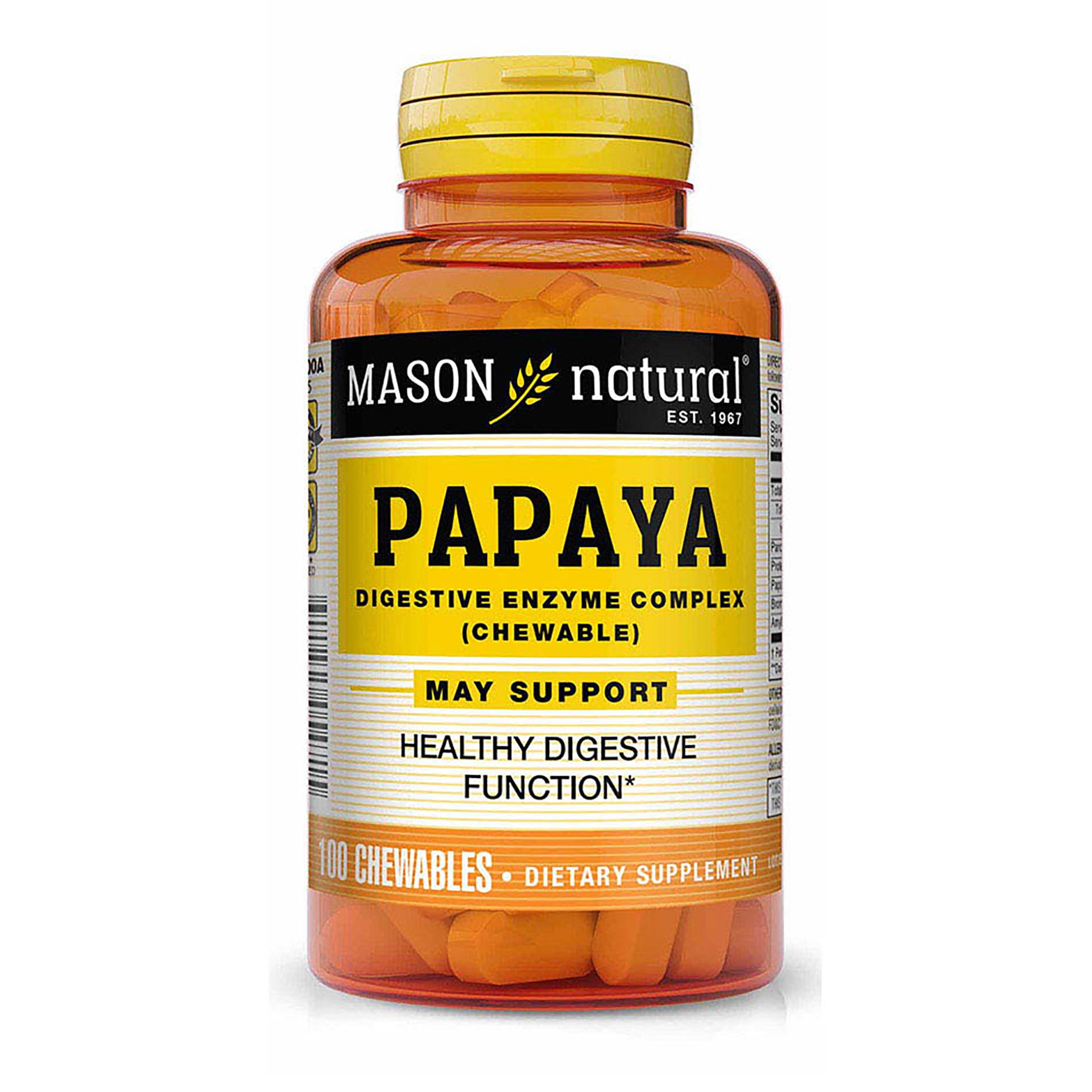 Mason Natural Papaya Digestive Enzyme Complex Healthy Digestive