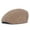Khaki, variant on Men Wool Newsboy Beret Flat Hat Peaked Ivy Cap Golf Driving Winter Warm Hat