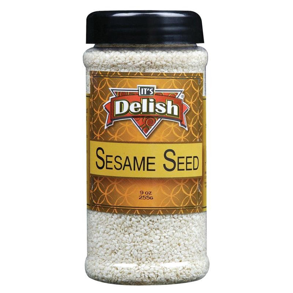 Sesame Seeds White (Hulled) by Its Delish, 9 oz Medium Jar Walmart
