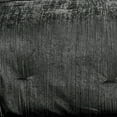 thumbnail image 3 of Jay 7 Piece King Comforter Set, Polyester Velvet, Deluxe Texture, Gray- Saltoro Sherpi, 3 of 5