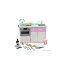 My Life As Kitchen Island Baking Play Set for 18" Dolls, 27 pieces