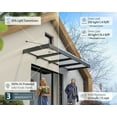 thumbnail image 5 of Palram - Canopia Sophia XL 5000 15' x 5' Awning - Gray/Clear, 5 of 10