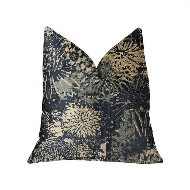 PBRA2237-1616-DP Plutus Coussin de Luxe Bleu Lazuli & Beige, 16 x 16 Po.