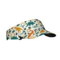 thumbnail image 2 of Disketp Dinosaurs And Tropical Leaves Sun Visors For Women Men Unisex Tennis Golf Visor Hat Adjustable Summer Hats Sport Outdoor Visor Hat Uv Protection Cap, 2 of 8