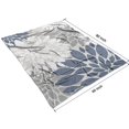 thumbnail image 4 of Blue Floral and Petal Pattern Blanket,Comfortable Soft Flannel Throw Blanket,All Season,Warm Lightweight Blankets for Sofa Bed Couch Living Room Chair,60"x80", 4 of 4