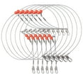thumbnail image 1 of 1 Pcs Fishing Leaders With Snap Swivels Fishing Wire Rig For Lures Bait Hooks Articles Nylon Thread Anti Bite Thread, 1 of 10
