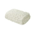 thumbnail image 2 of Madison Park Chenille Chunky Knit Handmade Throw, 50" W x 60" L - Ivory, 2 of 5
