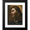 thumbnail image 2 of Giovanni Battista Beinaschi 19x24 Black Modern Framed Museum Art Print Titled - Head of Christ, 2 of 5