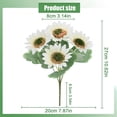 thumbnail image 3 of Artificial Sunflower, Ongmies Faux Silk Sunflowers Bouquet, Plastic Artificial Flowers Bouquet, Memorial Decoration for Cemetery, Hanging & Table Centerpieces, 3 of 7