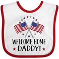 thumbnail image 3 of Inktastic Military Homecoming Welcome Home Daddy Boys or Girls Baby Bib, 3 of 4
