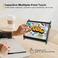 thumbnail image 4 of LESOWN Wide Small Screen 1024x600 IPS LCD Display HDMI Portable Monitor Touch Module with Case for Raspberry Pi Built-in speaker, 4 of 11