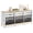 Gray, variant on TOOLF Sideboard Storage Cabinet with 12 Drawers , for 32-45'' TV Stand , Fluted Modern Buffet Cabinet for Living Room, Bedroom , School