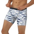thumbnail image 3 of Cauagu Blue Fish Print Men's Boxer Briefs, Funny & Cute Underwear Elastic Waistband Briefs Ideal Gift for Men,1-Pack, 3 of 7