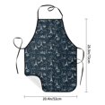 thumbnail image 6 of Zufioo Romantic Eiffel Tower Print Tie-up Apron, Unisex Kitchen Apron - Oil-proof, Stain-proof and Waterproof, Suitable for Restaurants and Service Industries-One Size, 6 of 9