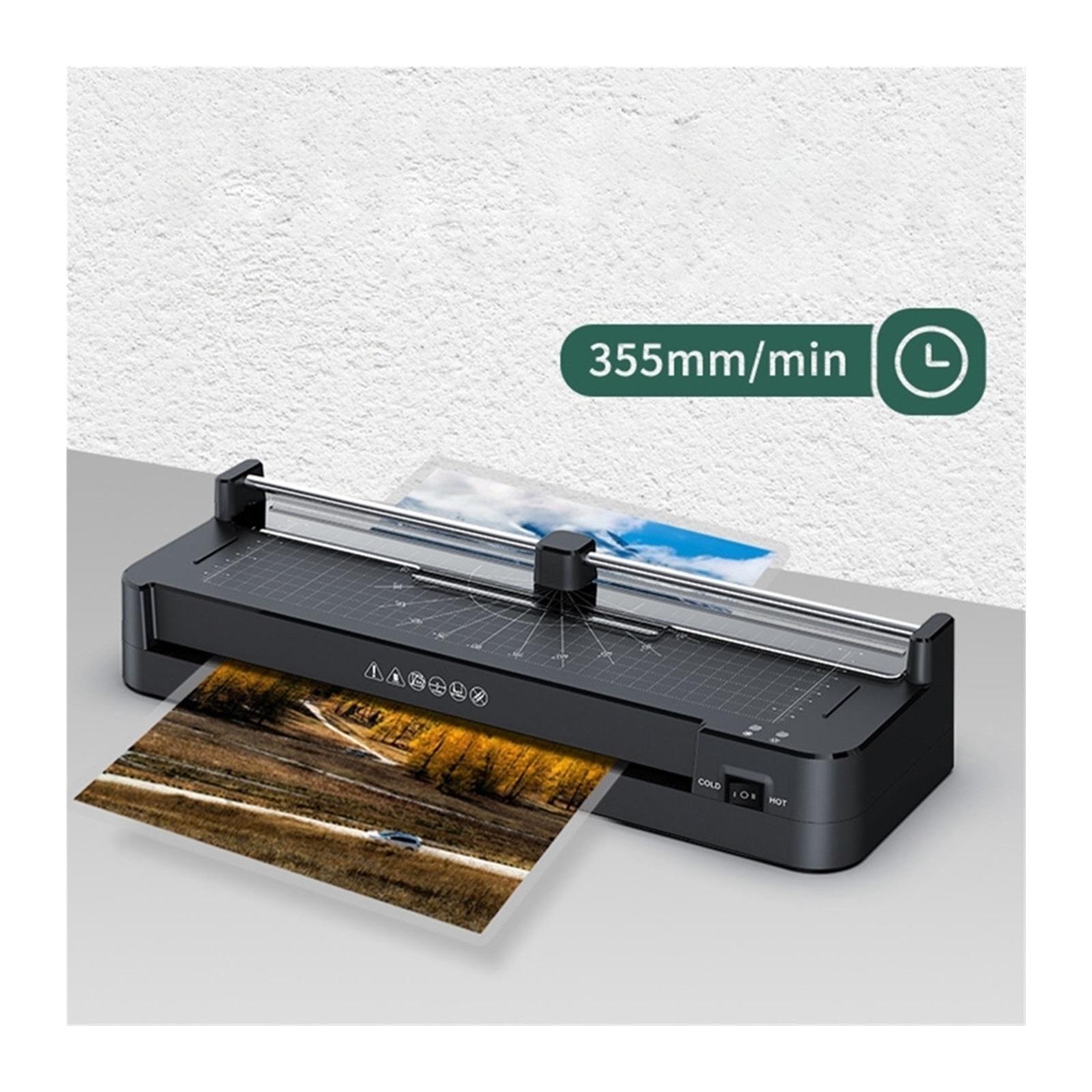 Laminator Machine For Laminating Photo Cards Portable Thermal Lamination Paper Cutter For Personal Office School