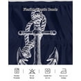thumbnail image 7 of Nautical Anchor Bed Skirt Queen Size 16" Drop Knot Coastal Dark Blue Ruffled Wrap Around Bed Skirts Adjustable Elastic Bedskirt Dust Ruffle for Queen Size Bed, 7 of 7