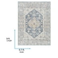 thumbnail image 2 of Livabliss x Vivir Lorelai Vintage Washable Area Rug, 6'7" x 9', Beige, (7' x 9'), 2 of 6