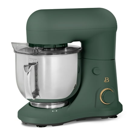 Beautiful 5.3 qt Stand Mixer Lightweight & Powerful with Tilt-Head Thyme Green by Drew Barrymore