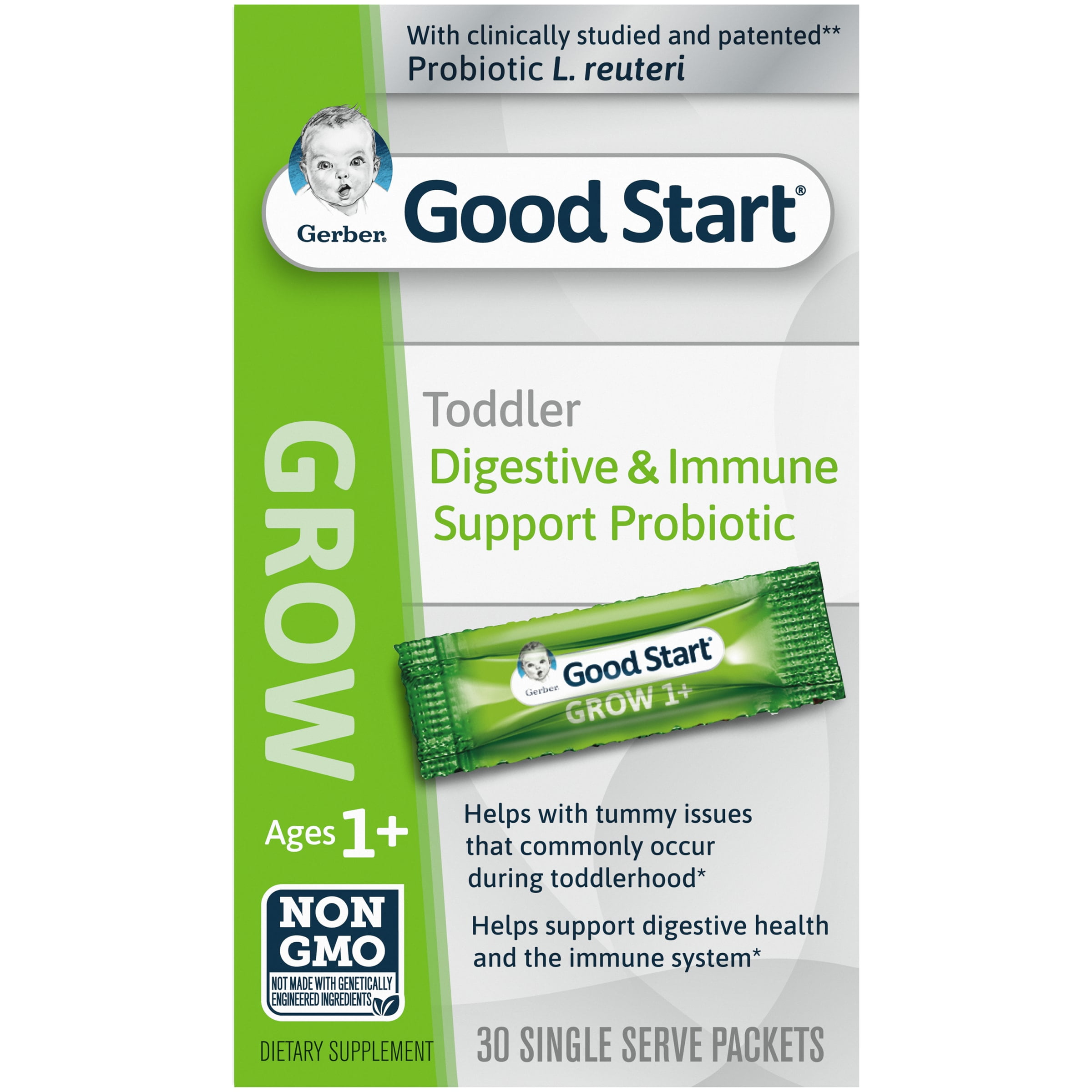 Gerber Good Start Grow Digestive and Immune Support Toddler Probiotic Dietary Supplement, 30 ct Box
