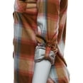 thumbnail image 4 of FashionOutfit Women's Lightweight Collar Plaid Button Down Shirt, 4 of 4