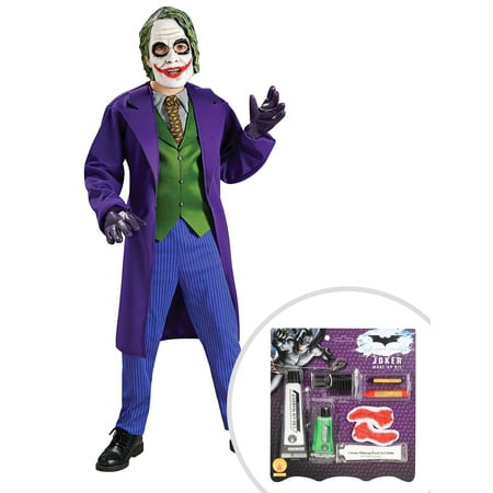Boy's Deluxe Joker Costume and The Joker Batman Makeup