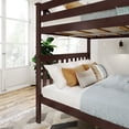 thumbnail image 4 of Plank+Beam Solid Wood Classic Full over Full Bunk Bed Bed, Espresso, 4 of 9